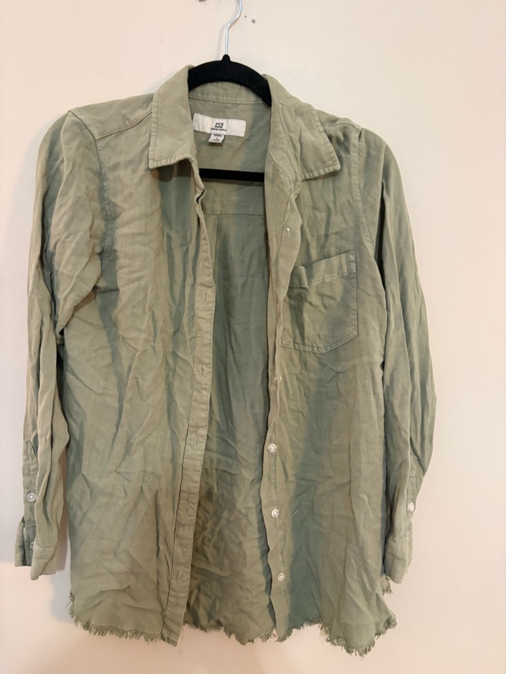 Thread & Supply Light Sage Green Button-Down Shirt